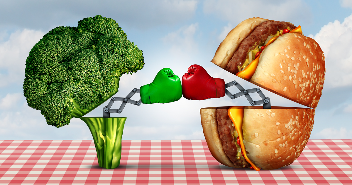 Broccoli vs Burger