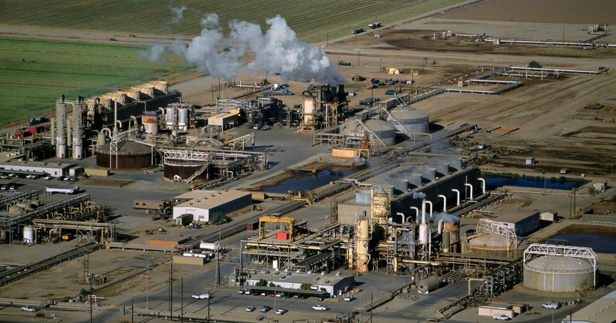 Geothermal power plant, Calipatria, California