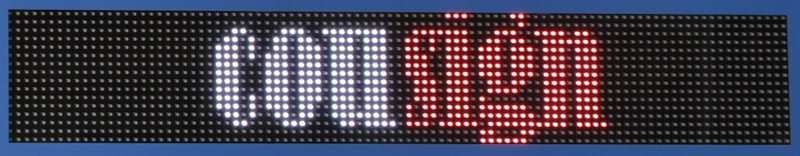 Full Color Scrolling Message Display