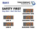 Safety Scoreboard with 5 counters generic design