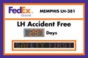 FedEx Ground Memphis LH-381 LH Accident Free days with scrolling message display
