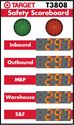 Picture of Custom Traffic Light Scoreboard with Five Large Displays and Red/Green Stoplights (60Hx36W)