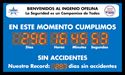 Picture of Large 10 Digit Days Hours Minutes Seconds Sign with counter (36Hx60W)