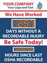 Picture of Hour and Large Day Tracking Scoreboard Sign (48Hx36W)