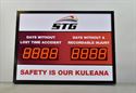 Picture of Days Without Accident Sign with Two Large Displays (36Hx48W)