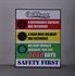 Picture of Stoplight Days Without an Accident Sign with Numeric Display (28Hx22W)