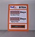 Picture of Scrolling Message Electronic Safety Scoreboard with Two Large Counters (48Hx36W)