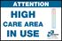 Picture of Warning Sign with Multicolor Bar (24Hx36W)