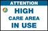 Picture of Warning Sign with Multicolor Light (24Hx36W)