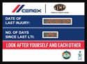 Picture of Days Without Accident Sign with Hour Display (36Hx48W)
