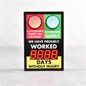 Picture of Stoplight Lost Time Accident Scoreboard (36Hx24W)