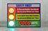 Picture of Stoplight Days Without an Accident Sign with Large Display (36Hx48W)