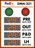 Picture of Custom Days Without An Accident Sign with Four Large Counters + Red/Green 8" Stoplights (48Hx36W)