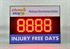 Picture of Days Since Last Accident Sign with 12" Display (36Hx48W)