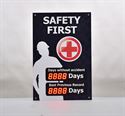 Picture of Days Without Accident Sign with Two Displays (36Hx24W)