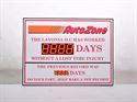 Picture of Days Without Accident Sign with One 5" and One 2.3" Display (36Hx48W)