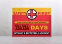 Picture of Number Days Since Last Accident Sign with Large Display (36Hx48W)