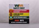 Picture of Safety Sign with 4" stoplights and 2.3" numeric display (36Hx36W)