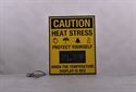Picture of Heat Stress Sign with 6" Temperature Display (28Hx22W)