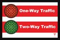 Picture of Stoplight Sign Red/Green Lights (24Hx36W)