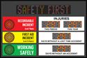 Picture of Stoplight Sign with 4 Displays and Scrolling Message (24Hx36W)