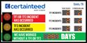 Picture of Stoplight Sign with one Large Display and Six Large 2 Digit Displays (48Hx96W)