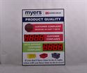 Picture of Red Light Quality Days Without Customer Compaint Signs with Two Large Displays (48Hx36W)