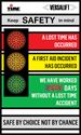 Picture of Safety Sign with 8" Stoplights and Numeric Display (60Hx36W)