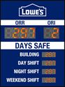Picture of Sign with four Counters and Large Numeric Display and Large 2 Digit Numeric Display (48Hx36W)