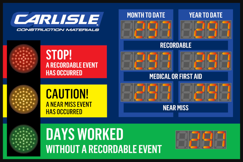 Stoplight Sign with 7 Displays (24Hx36W)