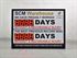 Picture of Days Without Accident Sign with Two Large Displays (36Hx48W)
