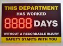 Picture of Sign with One 12" Jumbo Numeric Display (48Hx72W)
