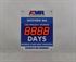 Picture of Days Since Last Accident Sign with 5” Counter (28Hx22W)
