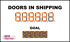 Picture of Sign with One Eight Inch Six Digit Counter and One Five Digit 5" Counter (36Hx60W)
