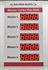 Picture of Custom Days Without Accident Sign with Five Large Counters (60Hx36W)