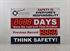 Picture of Days Without Accident Sign with Two Large Displays (36Hx48W)