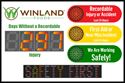 Picture of Stoplight Sign with 5" Displays and Marquee (24Hx36W)