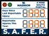 Picture of Sign with Two 8" Displays and red green stop lights (36Hx48W)