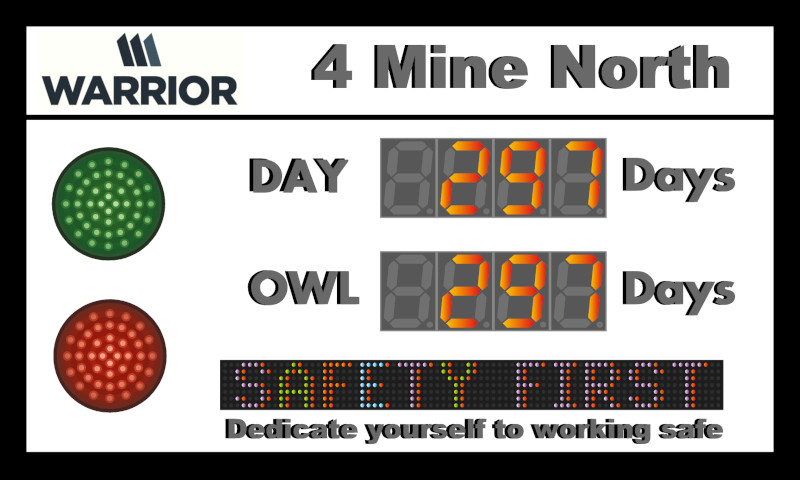 Stoplight Scoreboard with Two Large Displays Red/Green Lights and ...