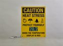 Picture of Heat Stress Sign with 4" Temperature Display (28Hx22W)