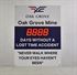 Picture of Days without Accident Sign with One Large Display (48Hx36W)