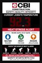 Picture of Heat Stress Sign with 6" Temperature Display (36Hx24W)